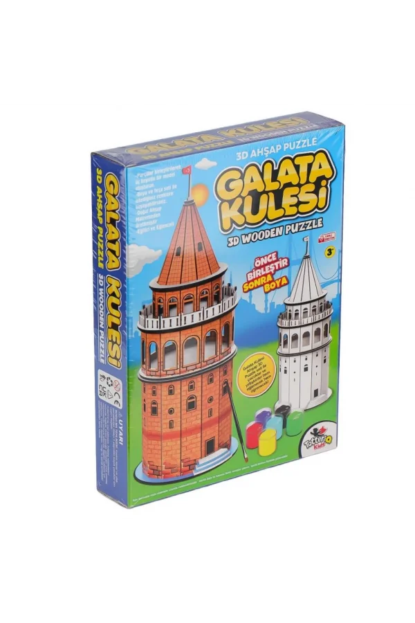 Nessiworld  8210 Galata Kulesi Ahşap 3D Puzzle