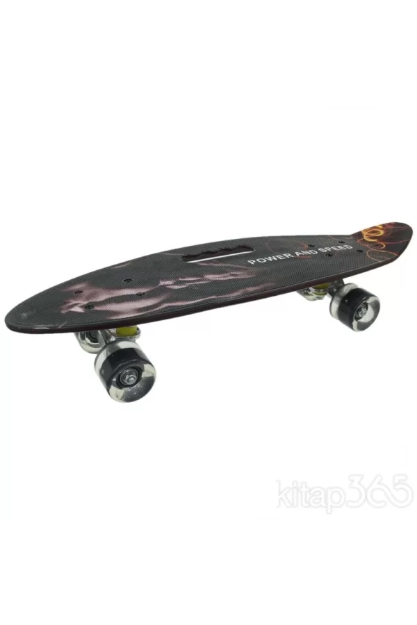 Nessiworld 885 Desenli Orta Boy Işıklı Kaykay 60 cm