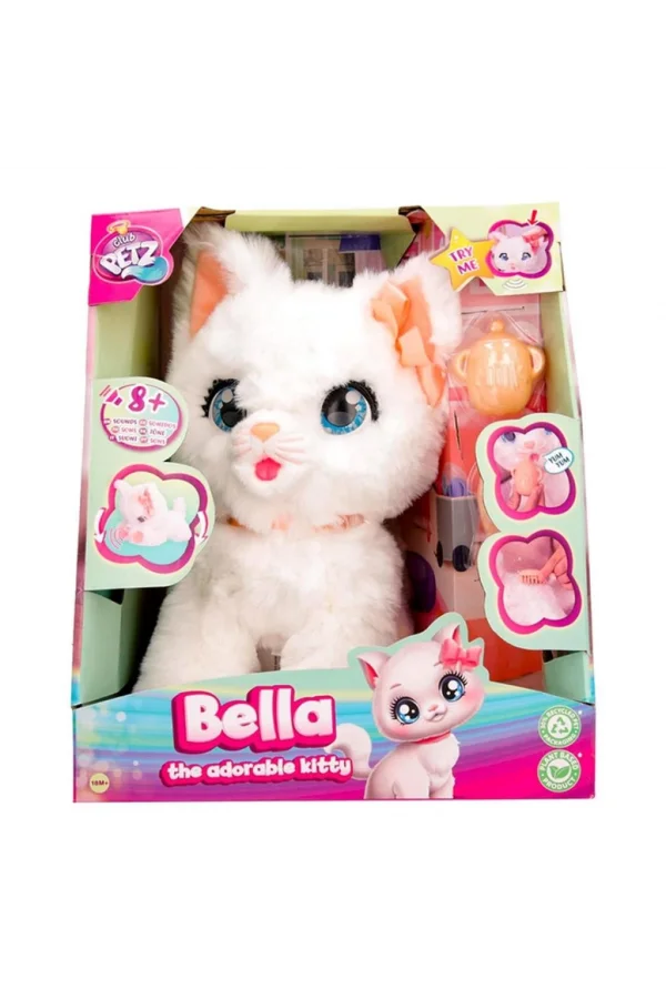 Nessiworld  90773  Hareketli ve Sesli Sevimli Peluş Kedicik Bella -Sunman