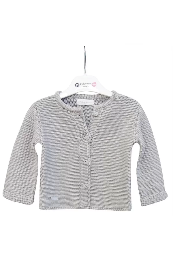 Nessiworld    AC24333 Basic Bebe Ceket Grey Melange