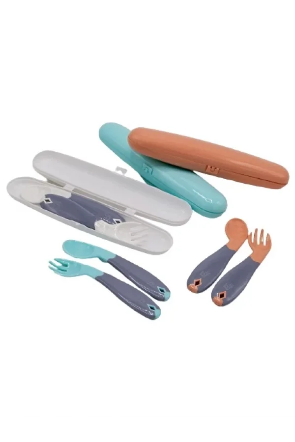 Nessiworld    Açılı Mama Kaşık Çatal Takımı 703 Gri