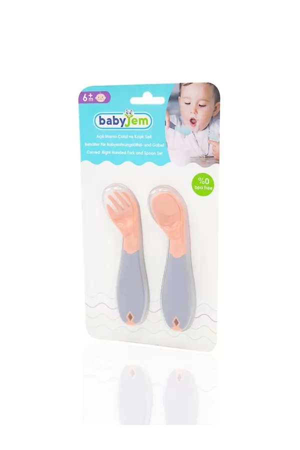 Nessiworld    Açılı Mama Kaşık Çatal Takımı 703 Gül Kurusu