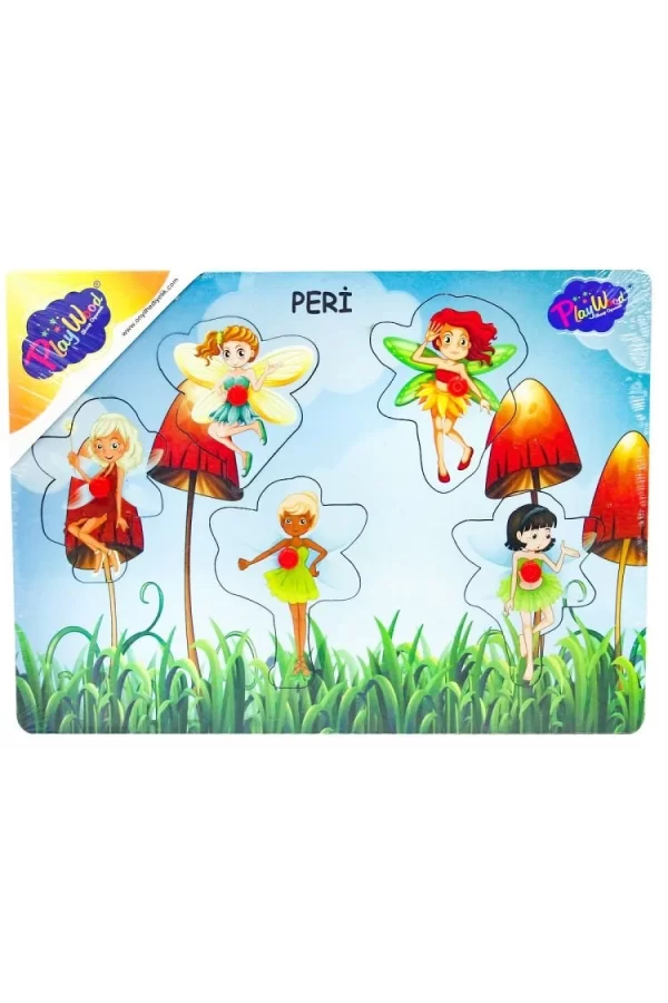 Nessiworld  Ahşap Tutmalı Peri Kızı Puzzle