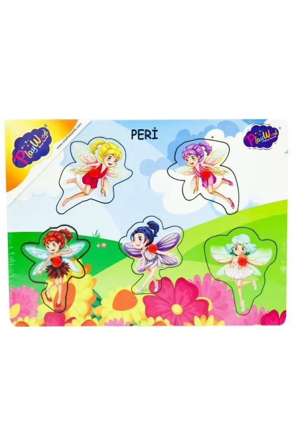 Nessiworld  Ahşap Tutmalı Peri Kızı Puzzle