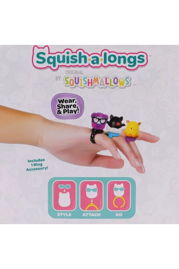 Nessiworld AL0001 Squish a longs 2 Figür + Yüzük Sürpriz Paket Seri 2