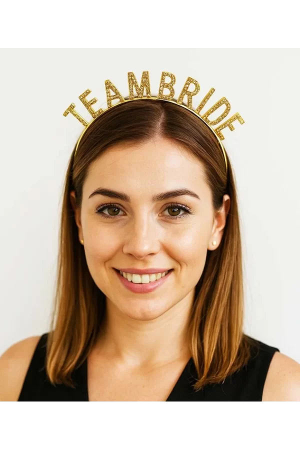Nessiworld  Altın Renk Team Bride Taç – Gelin ve Nedime Tacı