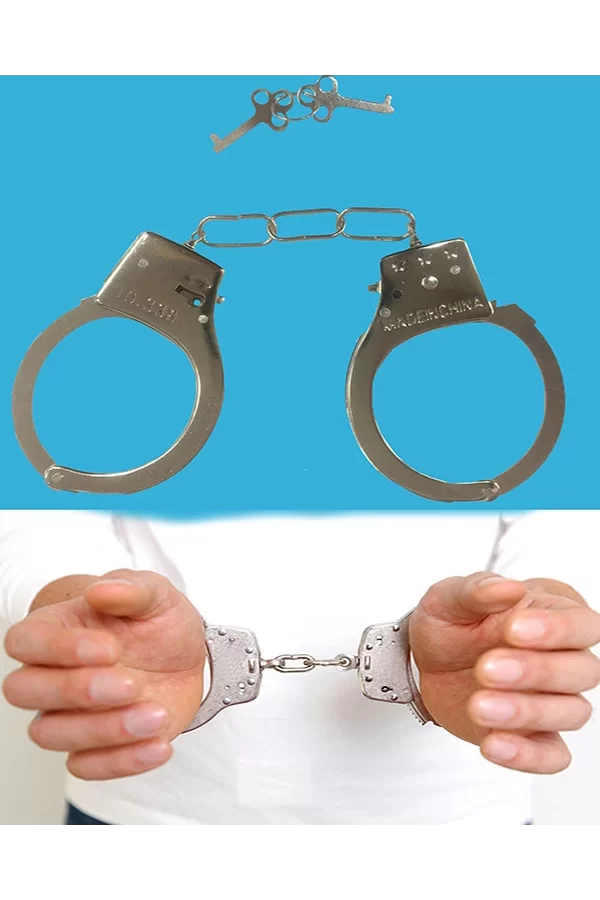 Nessiworld  Anahtarlı Oyuncak Metal Kelepçe Polis Kelepçesi