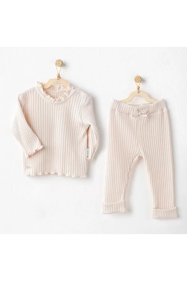 Nessiworld  Andywawa AC25093 Sweet Penguin 2Li Bebe Takım Ekru