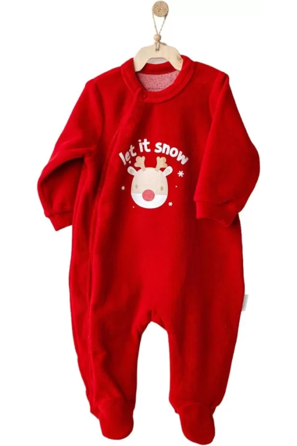 Nessiworld  Andywawa AC25332 Happy Newyear Kadife Bebek Tulum Red