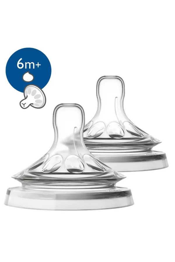 Nessiworld    Avent Natural Biberon Emziği Y Kesik 6 Ay+ 2li SCF046/27