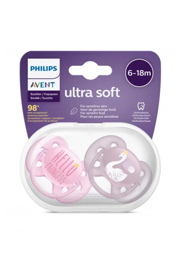 Nessiworld    Avent Ultra Soft Emzik 6-18 Ay Kız