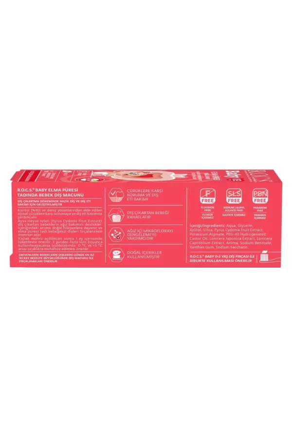 Nessiworld   .Baby Diş Macunu 35ml 0-3 Yaş Elma