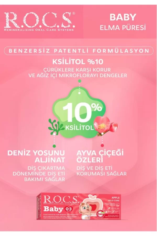 Nessiworld   .Baby Diş Macunu 35ml 0-3 Yaş Elma