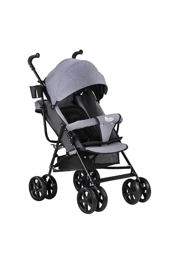 Nessiworld  Babyhope SA-7 Baston Puset Bebek Arabası - Kırçıllı Gri
