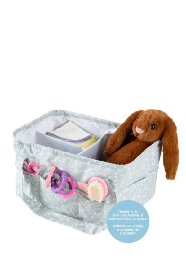 Nessiworld BabyJem Katlamalı Anne & Bebek Organizer 795 Yeşil Çiçek
