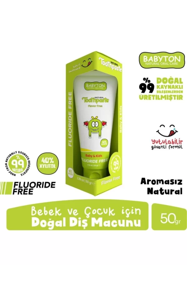 Nessiworld  Babyton Organik Doğal Natural Diş Macunu 50 Gr