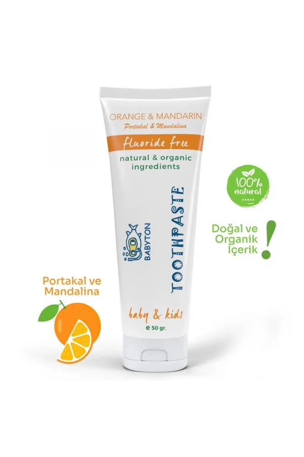 Nessiworld  Babyton Organik Doğal Portakal & Mandalina Aromalı Diş Macunu 50 Gr