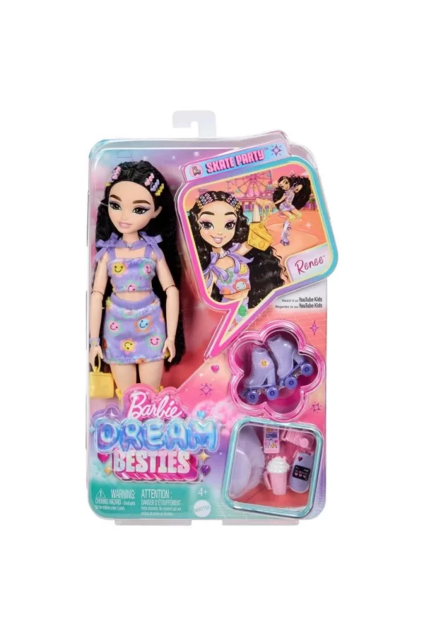 Nessiworld Barbie Dream Besties Paten Partisi Renee Bebek ve Aksesuarlar