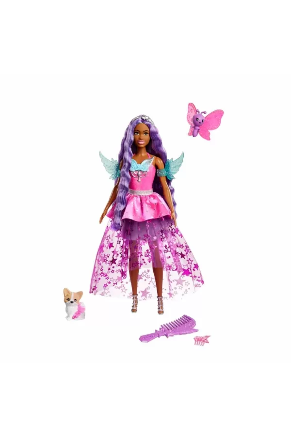 Nessiworld  Barbie Sihirli Dokunuş Peri Masalı Elbiseli Bebek HLC31