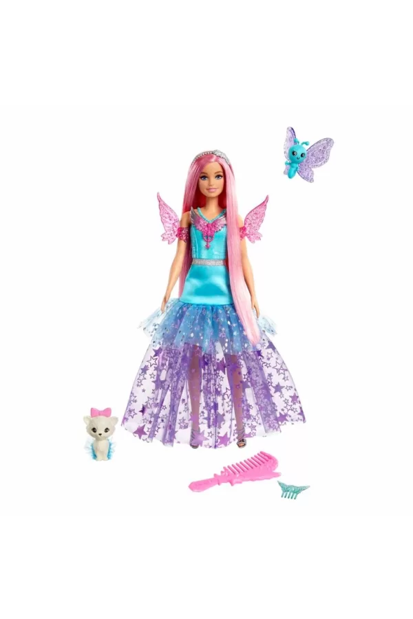 Nessiworld  Barbie Sihirli Dokunuş Peri Masalı Elbiseli Bebek HLC31