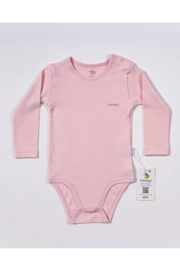 Nessiworld  Bebengo BU4024 Basic Uzun Kol Yaş Body Pembe