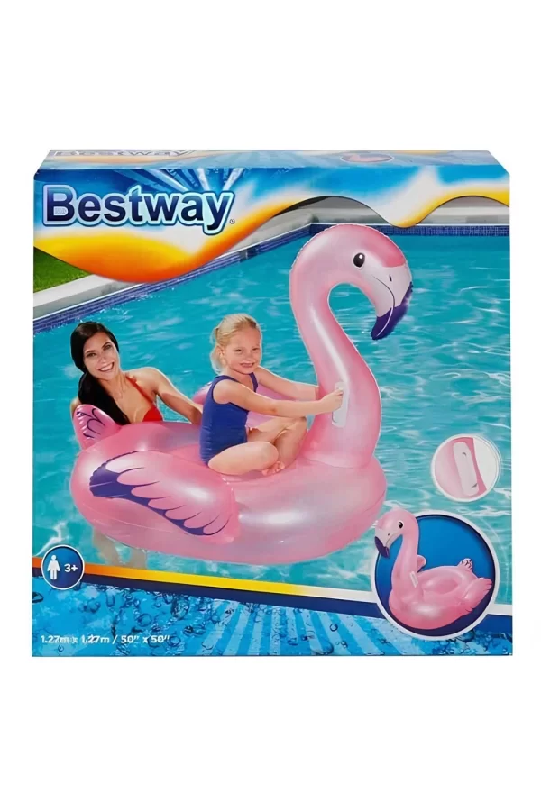 Nessiworld Bestway Tutmalı Flamingo Binici 127 x 127 cm