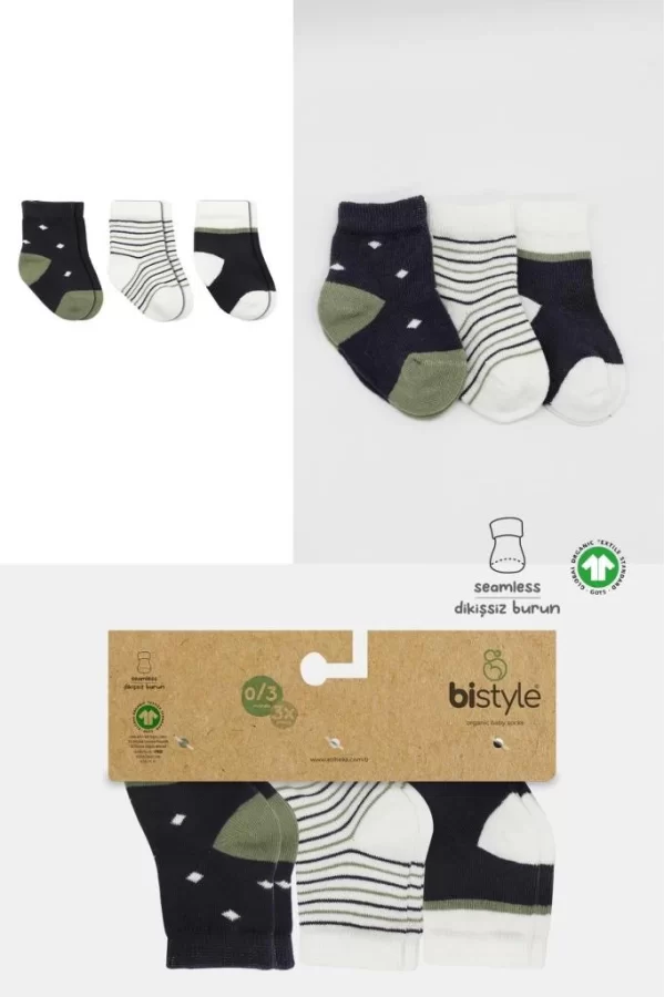 Nessiworld  Bistyle 3Lü Penye Erkek Soket Çorap BS10111 Antrasit
