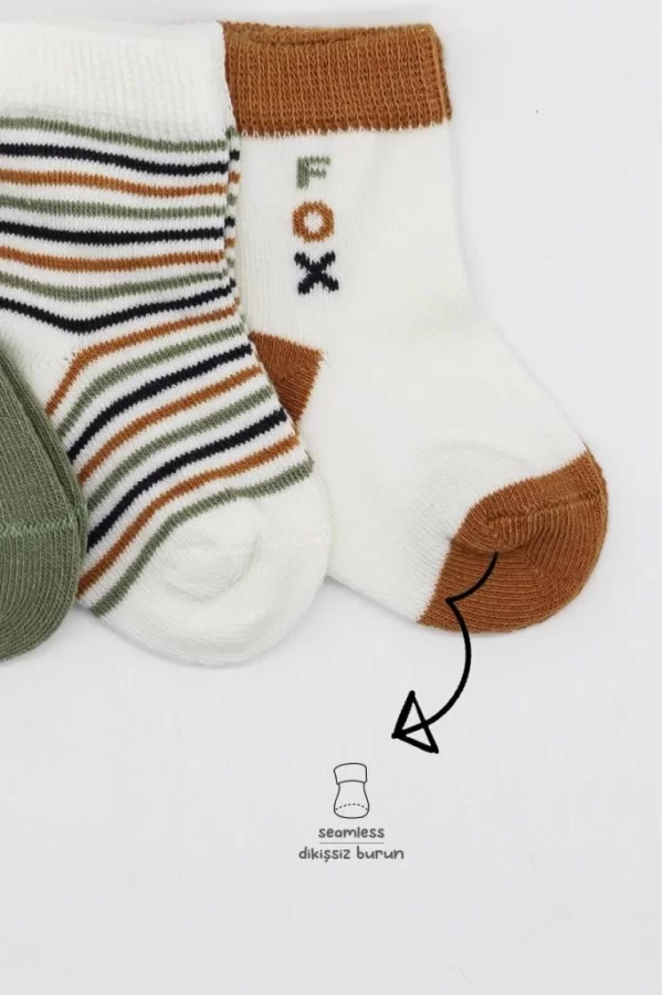 Nessiworld  Bistyle 3Lü Penye Soket Çorap BS10109 Nil