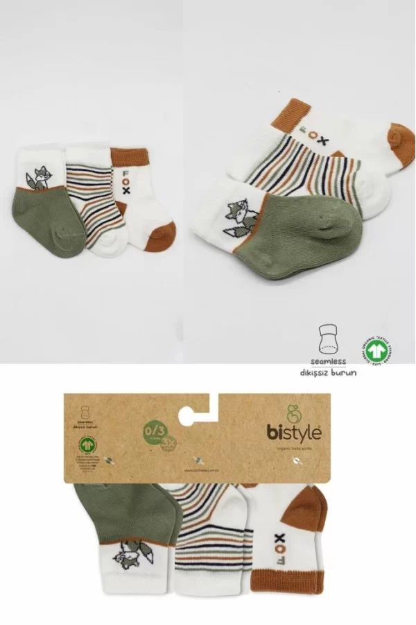 Nessiworld  Bistyle 3Lü Penye Soket Çorap BS10109 Nil
