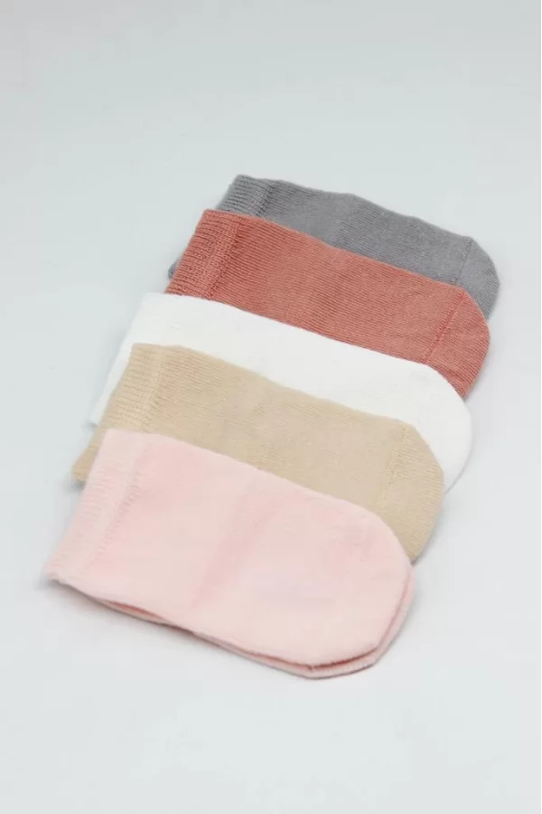 Nessiworld Bistyle 5li Penye Soket Kutulu Basic Çorap 10131 Pudra