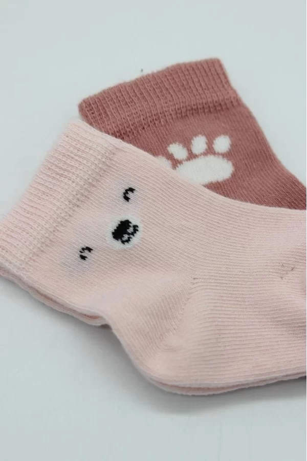 Nessiworld  Bistyle Bear Penye Soket Çorap 2Li BS10116 Pembe
