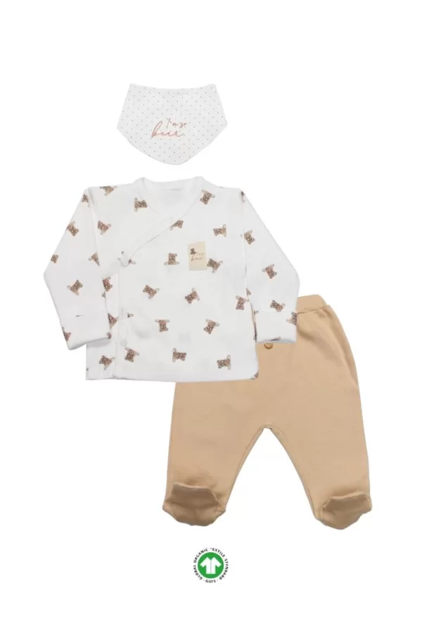 Nessiworld Bistyle I Am So Bear 3lü Takım 13103 Bej-Ekru