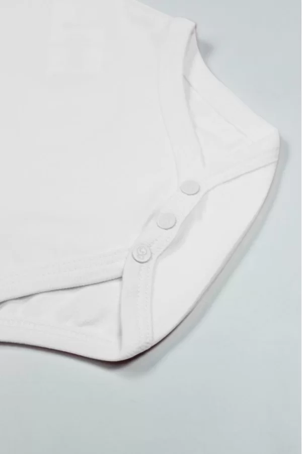 Nessiworld Bistyle Organik Natural Basic Style Yarım Kol Body BS17103 Beyaz
