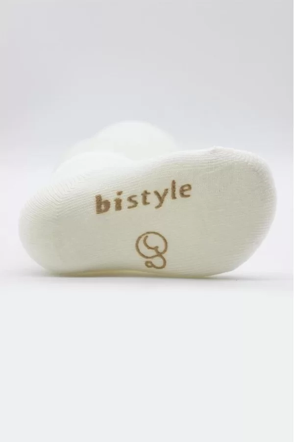 Nessiworld  Bistyle Puanlı Kaymaz Penye Soket Çorap 3Lü BS10108 Bej