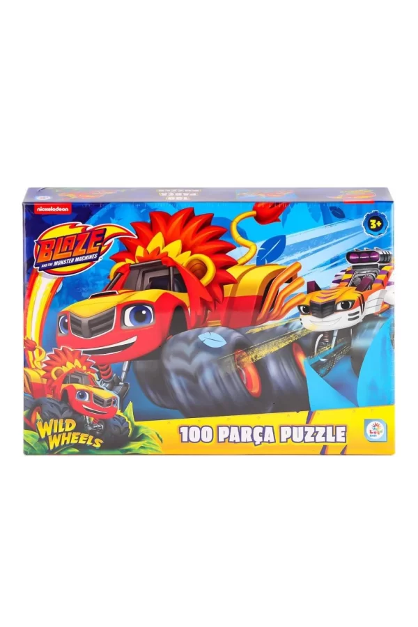 Nessiworld  BL0048 Blaze Monster Machines 100 Parça Puzzle -Laçokids