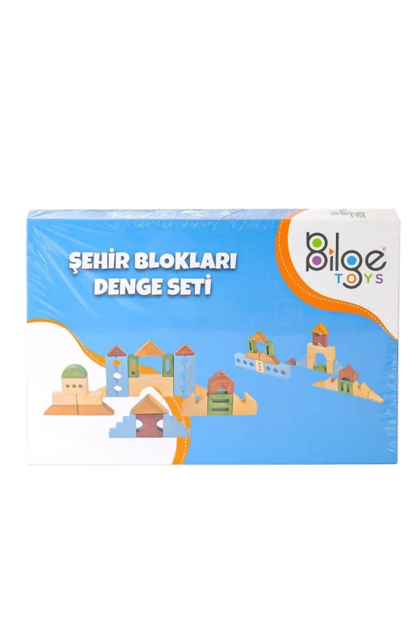 Nessiworld  BLG-107A Ahşap Şehir Blok Seti