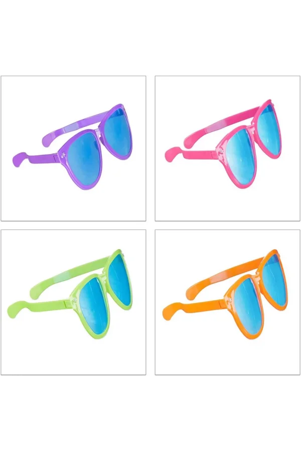 Nessiworld  Büyük Parti Gözlüğü Rengarenk 12 Adet 27x9 cm