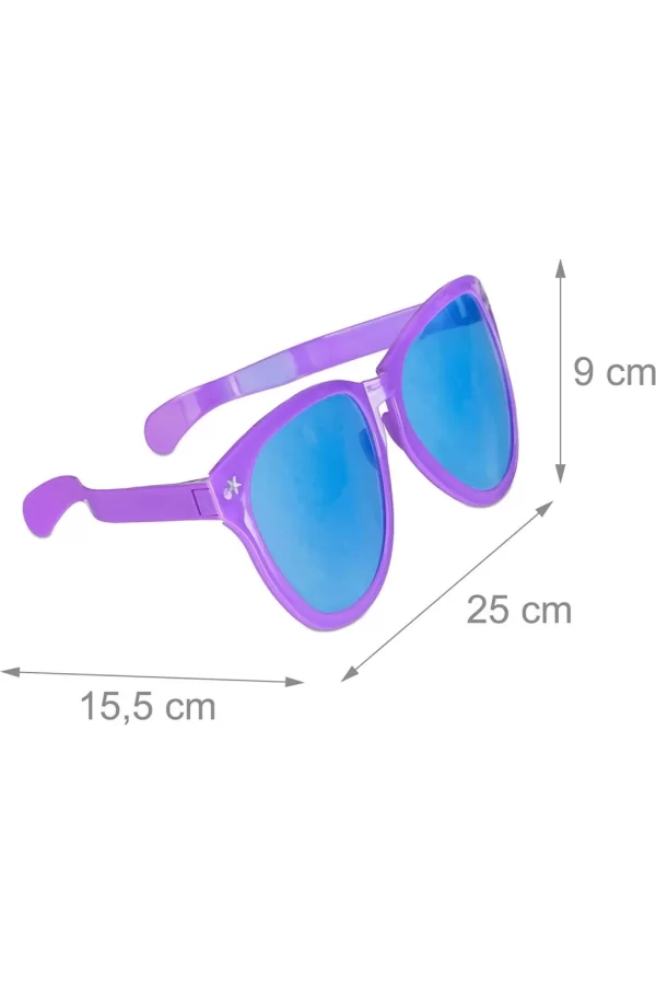 Nessiworld  Büyük Parti Gözlüğü Rengarenk 12 Adet 27x9 cm