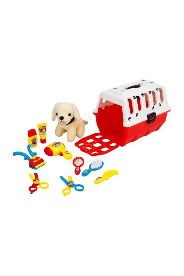 Nessiworld  Çantalı Peluş Köpek Kuaför Seti