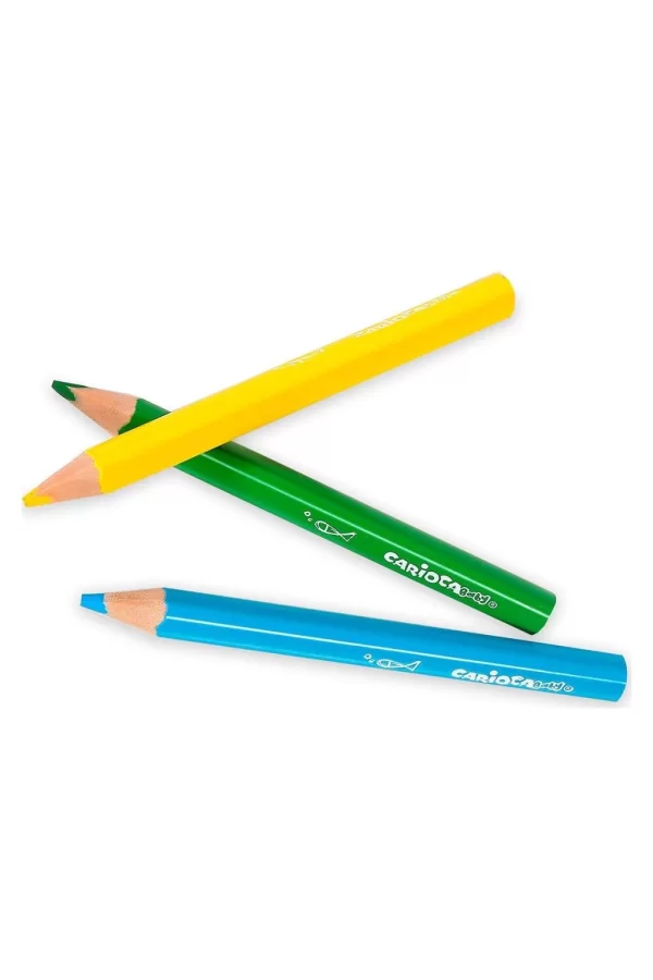 Nessiworld  Carioca Baby Jumbo Üçgen Kuru Boya Kalemi 10lu