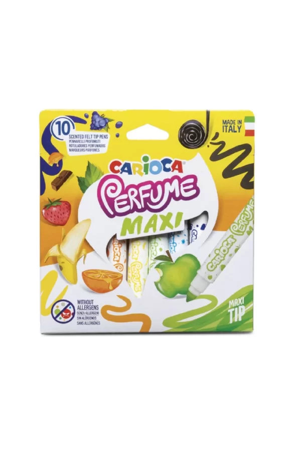 Nessiworld  Carioca Kokulu Jumbo Keçeli Boya Kalemi 10Lu