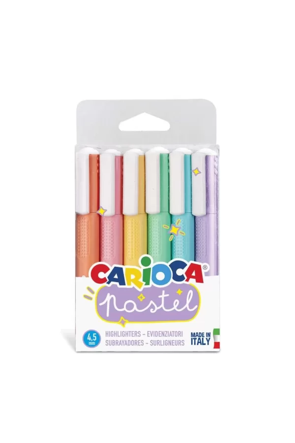 Nessiworld  Carioca Pastel Renkler İşaretleme Kalemi 6Lı