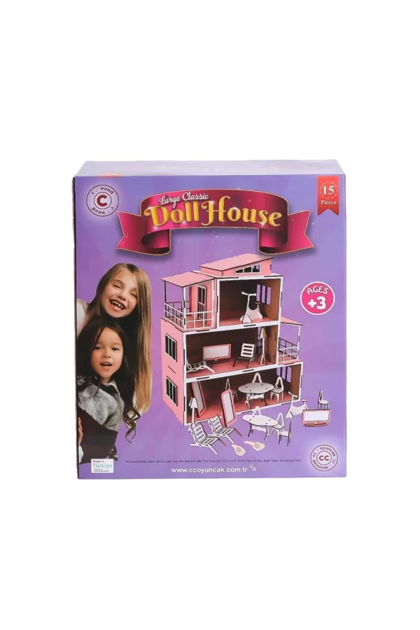Nessiworld CCY00696 MEMO AHŞAP BEBEK EVİ NO 2