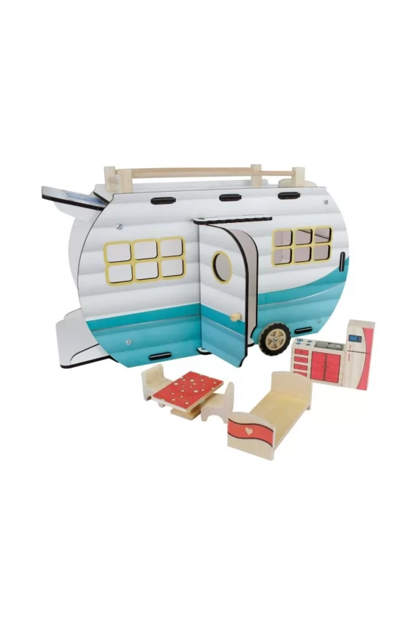 Nessiworld ÇG95 Ahşap Karavan Turkuaz -Okutan