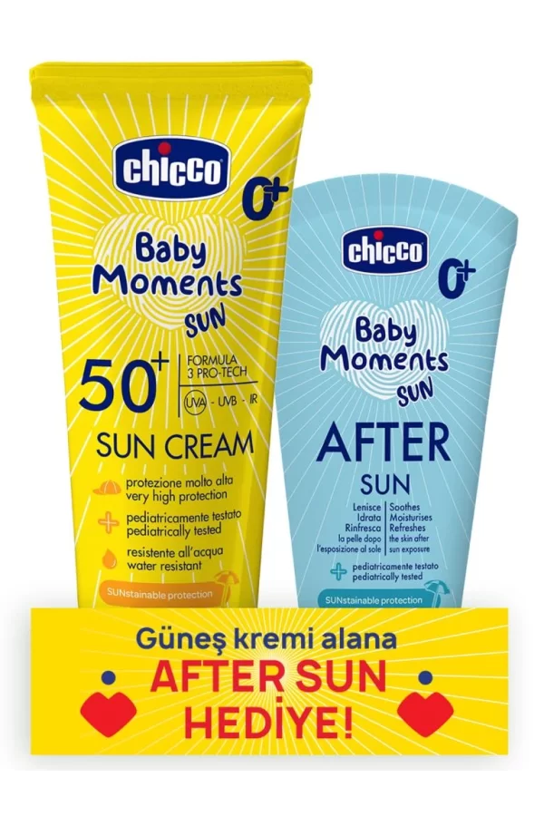 Nessiworld  Chicco Baby Moments Sun Güneş Kremi Spf 50+ 75 ml + After Sun Hediye