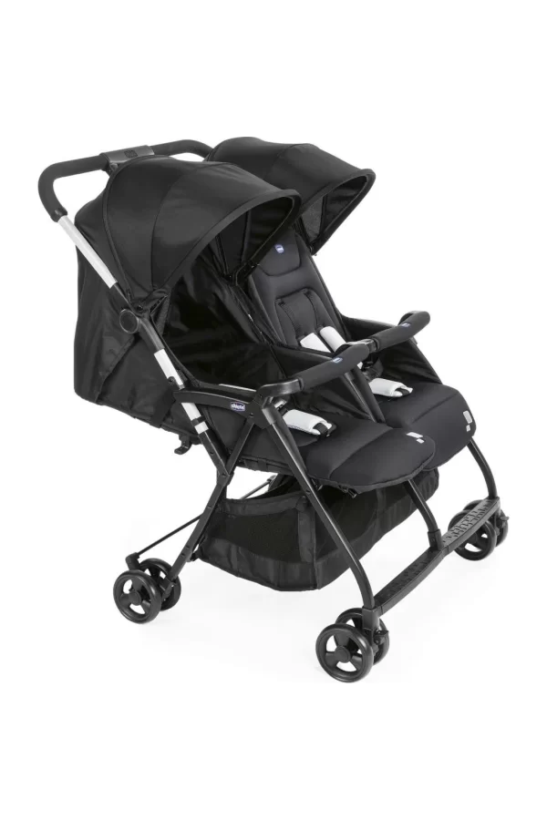 Nessiworld   Chicco Ohlala Twin İkiz Bebek Arabası Black Nigth