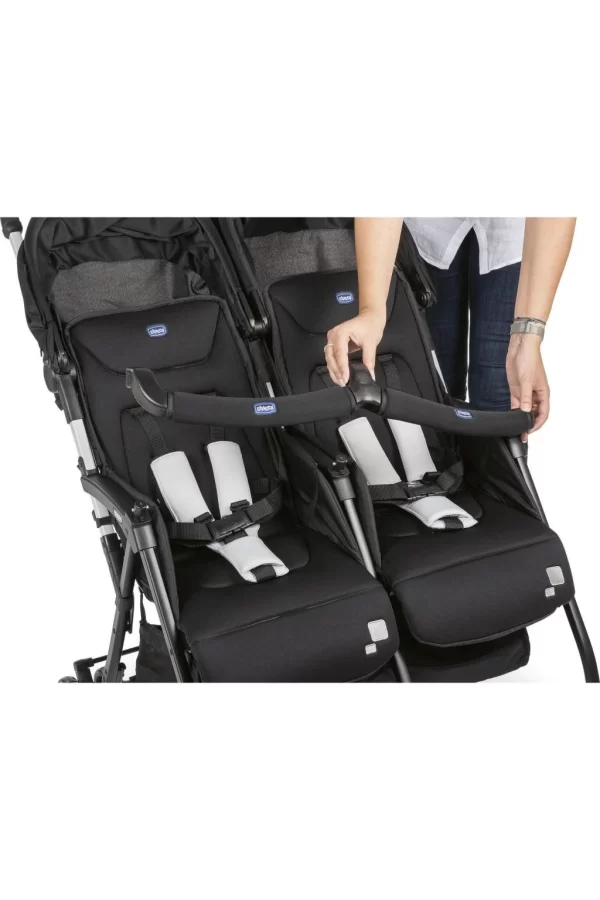 Nessiworld   Chicco Ohlala Twin İkiz Bebek Arabası Black Nigth