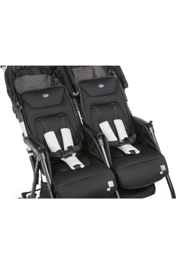 Nessiworld   Chicco Ohlala Twin İkiz Bebek Arabası Black Nigth