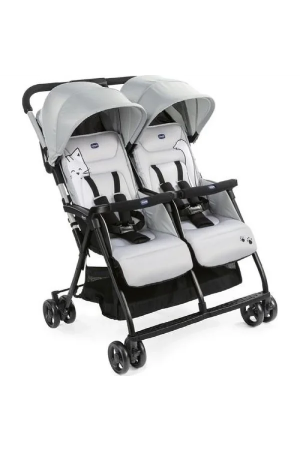 Nessiworld  Chicco Ohlala Twin İkiz Bebek Arabası Silver