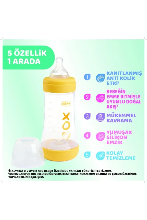 Nessiworld  Chicco Perfect 5 Antikolik Biberon PP 240 ml Boy